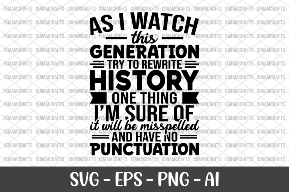 As I Watch This Generation SVG