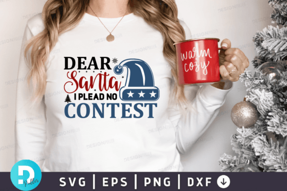 Dear Santa I Plead No Contest SVG Design