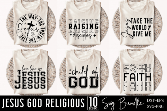 Jesus God Religious SVG PNG Bundle
