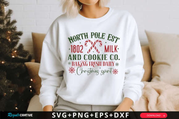 North Pole Est 1802 Milk and Cookie Co