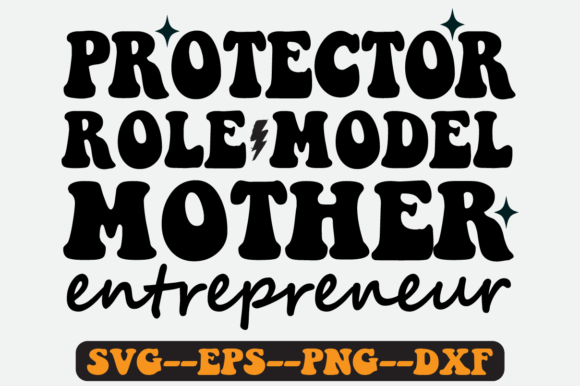 Protector Mother Quote Retro Svg Design