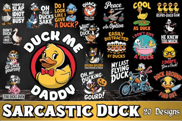 Sarcastic Duck SVG Bundle